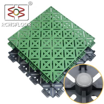 China Interlocking Sports Flooring Tiles 30.48*30.48cm Outdoor Sport Court Tiles for sale