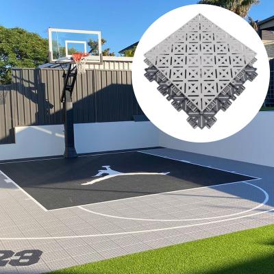 China Modular Basketball Court Tiles PP Interlocking Tiles CE RoSH for sale