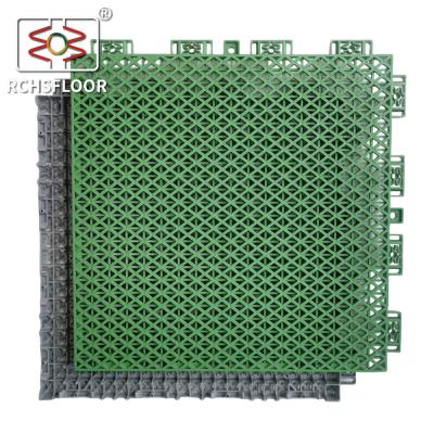 China Anti Slip PP Interlocking Tiles Tennis Volleyball Basketball Court Tiles 1000 Pieces for sale