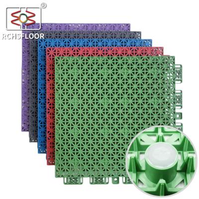 China Weather Resistant Outdoor Basketball Court Mat 1.27cm Outdoor Pickleball Court Tiles for sale