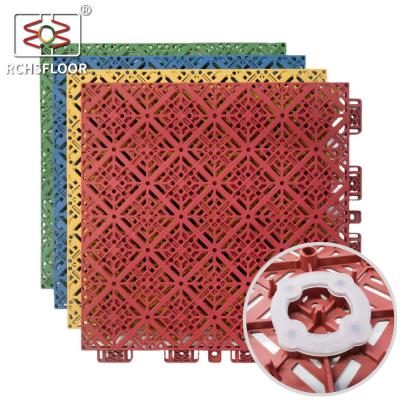 China 280g Outdoor Badminton Court Mat Sports Court Surface Tiles for sale