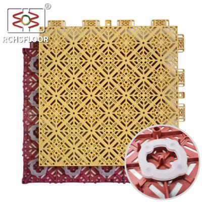 China OEM ODM Basketball Court Flooring Tiles 14.9mm Thick Sport Court Tiles for sale