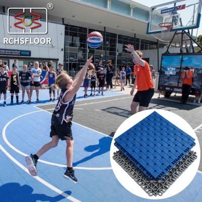 China Customized Volleyball Sport Court Tiles TPE Multi Sport Interlocking Tiles for sale