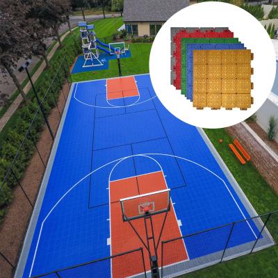 China PP 3x3 Indoor Court Tiles Outdoor Backyard Basketball Court Flooring for sale