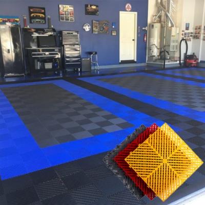 China CE RoSH Vented Garage Floor Tiles Garage polypropylene floor tiles for sale