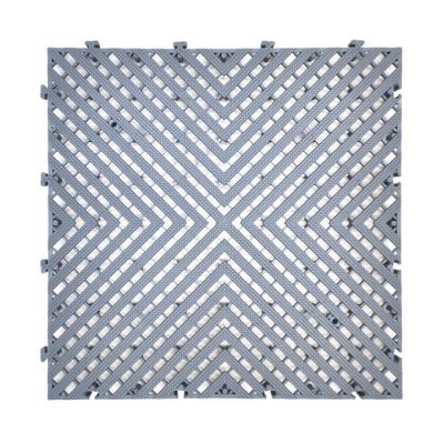 China PVC Vented Garage Floor Tiles 400*400*20mm PP Interlocking Tiles for sale