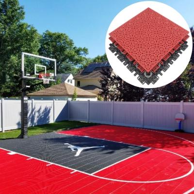 China Modular Surface Interlocking Floor Tiles Mat for Badminton Pickleball Court for sale