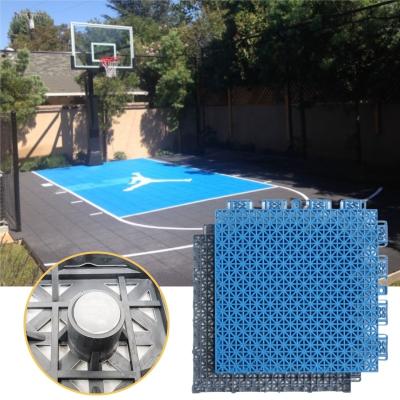 中国 Pvc Volleyball Roller Skating Playground Sports Floor Tiles Outdoor Basketball Court Flooring 販売のため