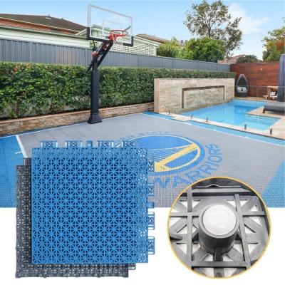 China Outdoor Indoor Pvc Pickleball Tennis Basketball Court Surface Tiles Interlocking for sale