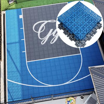 China Volleyball Fiba Basketball Court Mat Flooring Indoor Outdoor Sport Tiles en venta