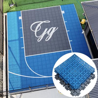 China PP Interlocking 3x3 Basketball Streetball Court Flooring Tiles Easy To Install zu verkaufen