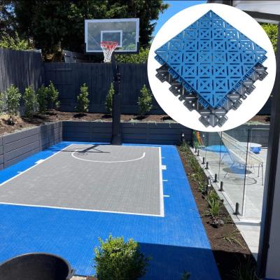 China Professional Pp Interlocking Sports Floor Outdoor Basketball Court Flooring zu verkaufen