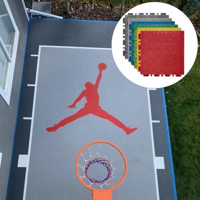 China Pp Multi Sport Interlocking Tiles For Outdoor Indoor Pickleball Basketball Court for sale