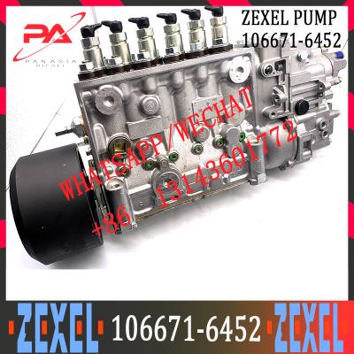 Китай Насос системы подачи топлива 106Y164747 впрыскивающего насоса ZEXEL двигателя дизеля 6HK1 106671-6452 для экскаватора ZX360 продается