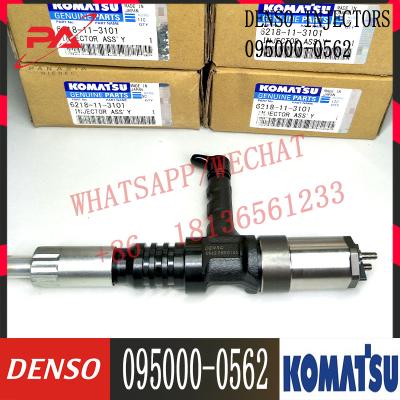 China Genuine Common Rail Injector 095000-0562 For KOMATSU 6218-11-3101 6218-11-3102 for sale