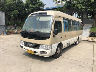 China Engine 2.7L 113kw Toyota Coaster Used Passenger Bus 23 Seats 2014 for sale