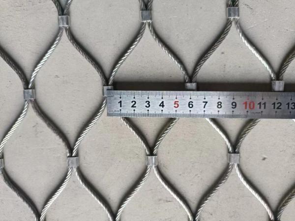 Quality SUS304 Stainless Steel Wire Rope Mesh Smooth Surface For Safety for sale