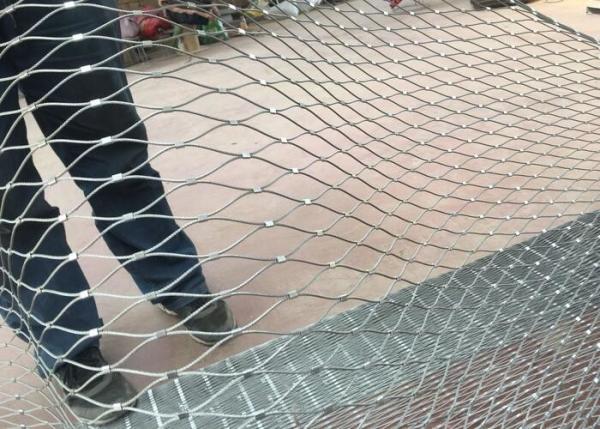 Quality 1.2mm - 4.0mm Wire Rope Mesh For Secure Passages / Bridge Safety for sale