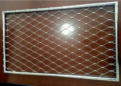 China Balcony Fence Metal Rope Mesh Balustrade Flexible Stainless Steel Cable Mesh for sale