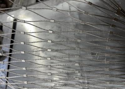China Stainless Steel Staircase Wire Rope Mesh / Cable Mesh For Balustrade for sale