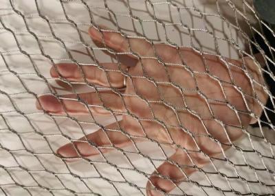 China 1.5mm Metal Rope Mesh 25mm Hole Size Flexible Decorative Rope Mesh for sale