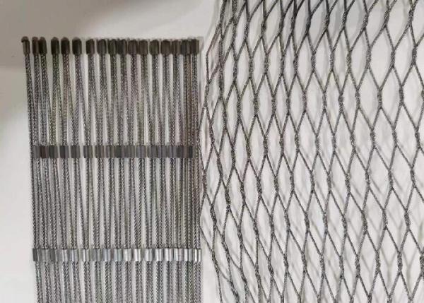 Quality Ferrule Wire Rope Mesh Net Flexible Stainless Steel Cable Netting For Building for sale