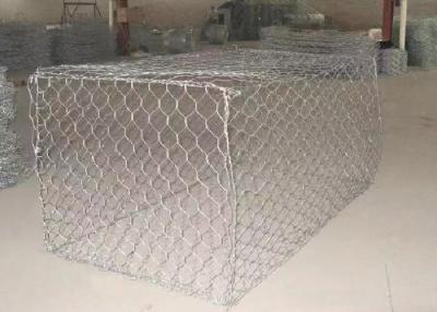 China 80*100mm 100*120mm Stone Cage Net Rock Filled Gabion Basket Wire Mesh for sale