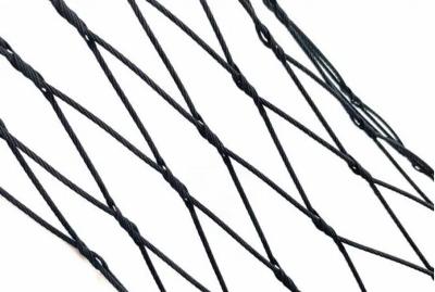 China Woven Flexible Black Oxide Cable Mesh , High Tensile SS Cable Mesh for sale
