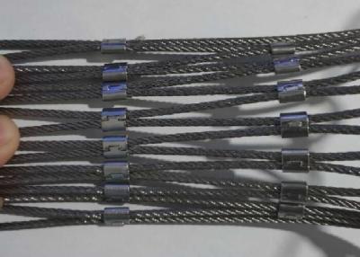 China 25x25mm Black Oxide Cable Mesh Customized For Versatile Ladder for sale