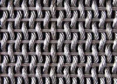 China Acero inoxidable tejido de malla de alambre metálico decorativo para divisor de espacio de la habitación en venta