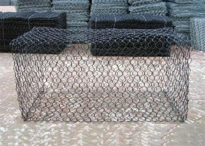 China Cestas de fios de gabião galvanizados de tecido hexagonal duplo-torcido à venda