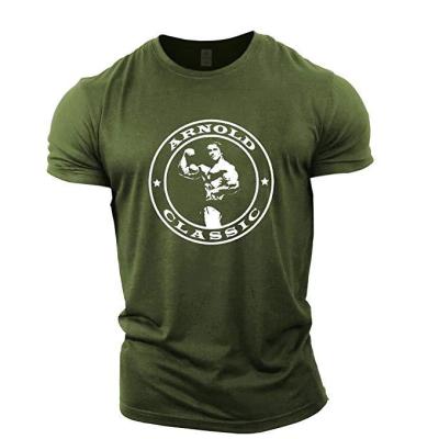China Aldult Fitness Sports Tee Shirt  Printed Short-Sleeved Round Neck for sale
