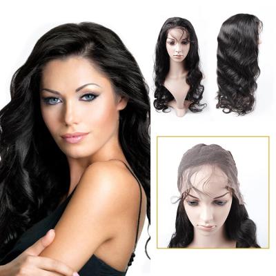 China Body Wave Full Lace Human Hair Wigs , Virgin Brazilian Remy Human Hair Full Lace Wig for sale