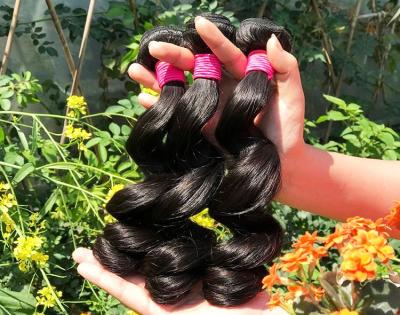 China Healthy 100% Malaysian Human Hair Weave Natural Black / Dark Brown From Young Girl for sale