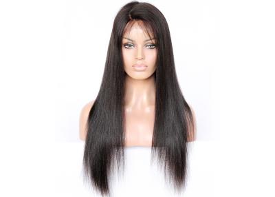 China Perucas retas da parte dianteira do laço do cabelo humano do Virgin brasileiro de 100% 5 polegadas para mulheres negras à venda