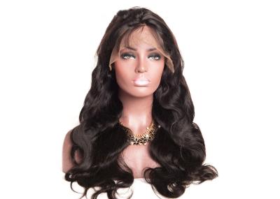 China 18 Inch Human Lace Front Wigs , Medium Brown Natural Looking Lace Front Wigs for sale