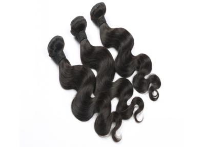 中国 滑らかな感じの長いブラジルの毛の織り方、閉鎖が付いている加工されていない毛の束 販売のため