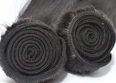 China Nenhum preto não processado reto peruano do Weave 100% do cabelo de cheiro mau com Little Brown à venda