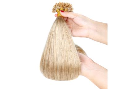 China Extensiones pre consolidadas reales del pelo de la extremidad del 100% U sin el pelo sintético o el pelo animal mezclado en venta