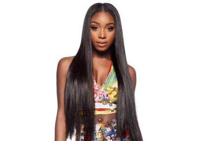 China Natural Straight Real Hair Colored Hair Wigs , Full Lace Front Wigs For Black Women for sale