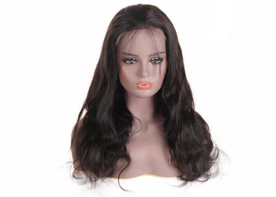 China Body Wave Peruvian Human Hair Lace Wigs 18 - 22 Inch Without Any Chemical Treated for sale