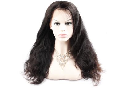 China Smooth Feeling 100 Human Hair Full Lace Front Wigs Double Strong Machine Weft for sale