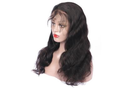 China Lustre natural del cordón de la onda del cuerpo de la Virgen de las pelucas llenas del cabello humano para las mujeres negras en venta