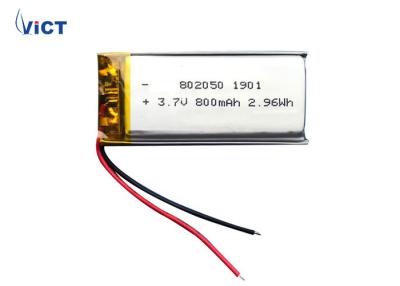 China 800mAh Power Tool Battery / 3.7 V Rechargeable Lithium Battery Size 8*20*51.5 mm for sale