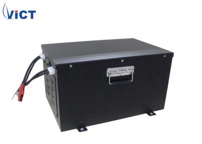 Chine Batterie d'ion de lithium de la tondeuse à gazon LiFePO4 48V 50AH avec l'ascenseur de poignée de BMS/caisse en métal à vendre
