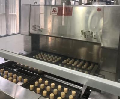 Κίνα Βιομηχανική γραμμή παραγωγής κέικ φεγγαριών 150g 90g αυτόματη 220V/380V προς πώληση