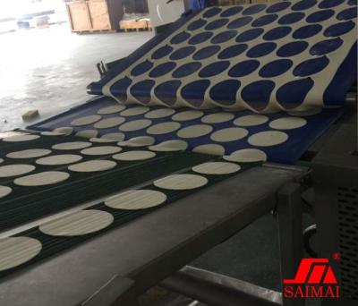 China CE Industrial Flattened Dough Roti Pita Flat Bread Production Line for sale