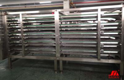 China Torres de enfriamiento de la cubierta multi del chapati del control del PLC que cuecen en venta
