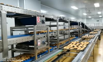 China Multi Deck Bread Cooling Belt Conveyor With Human Computer Interface for sale