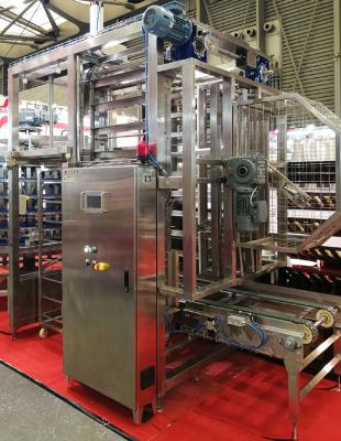 China Cadena de producción semi automática del pan del descargador del cargador de la carretilla de la asamblea en venta